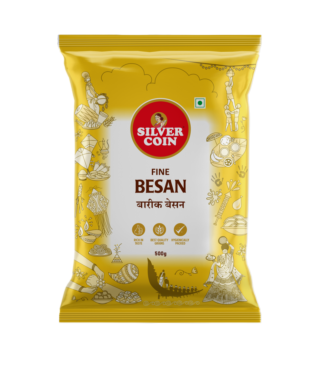 Silver Coin Fine Besan